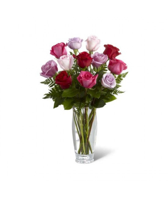 The Captivating Color Rose Bouquet by Vera Wang The Captivating Color Rose Bouquet by Vera Wang